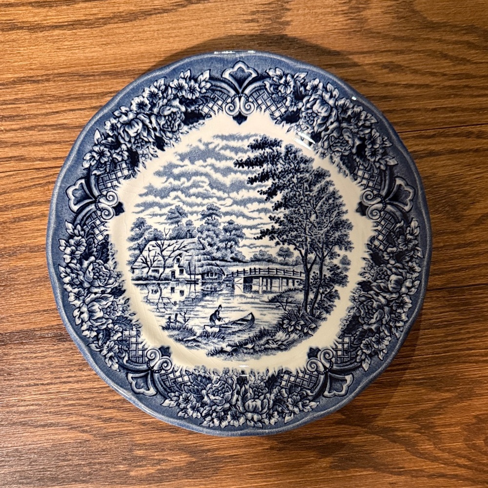 Ravensdale Pottery Blue and White Decorative Plate